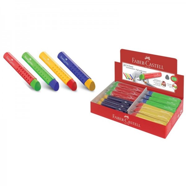 Γόμα Faber Castell Shaped Tri Colour