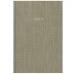 Daily calendar 2023 14X21cm. wood bound beige