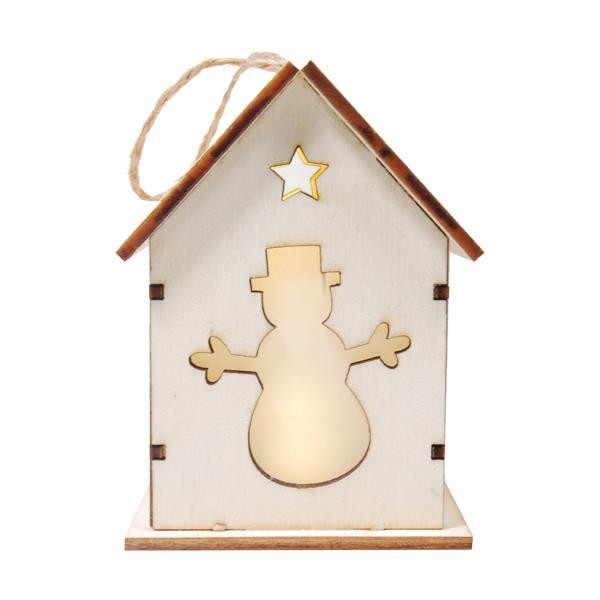 Christmas decorative wooden house-snowman