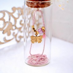 Children's necklace Butterfly in a bottle