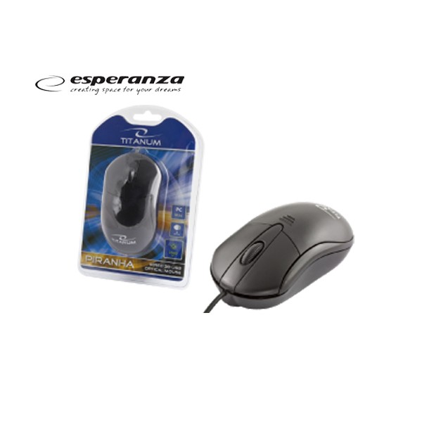 Ποντίκι USB Titanum Μαύρο TM-107K ESPERANZA