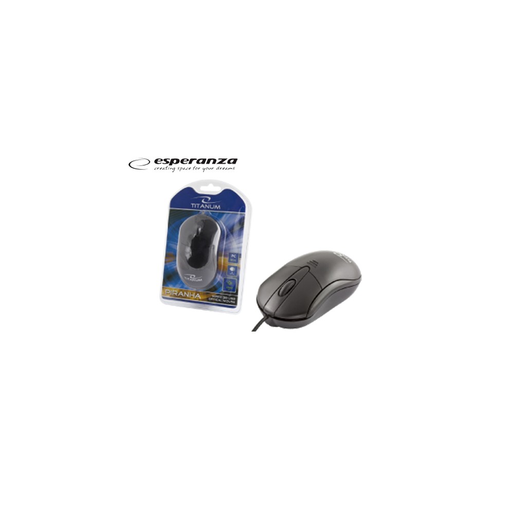 USB mouse Titanum Black TM-107K ESPERANZA