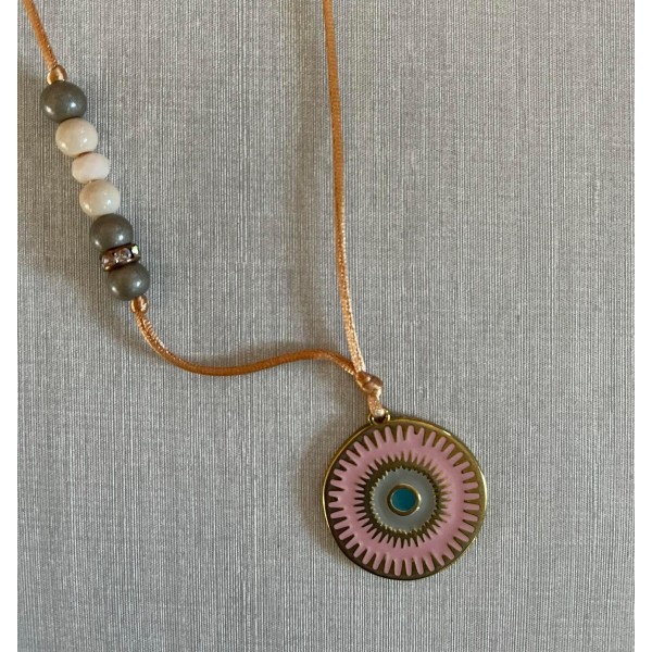 Rose Gold Eye Necklace