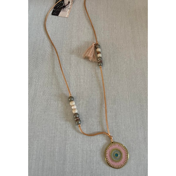 Rose Gold Eye Necklace