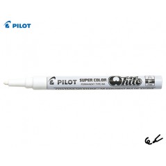 Marker White Indelible Fine Pilot