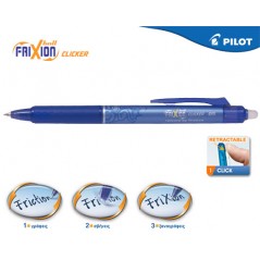 Frixion Clicker Pen 0.5mm Pilot blue