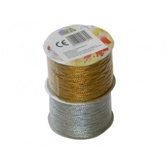 Thin metallic craft cord 50m