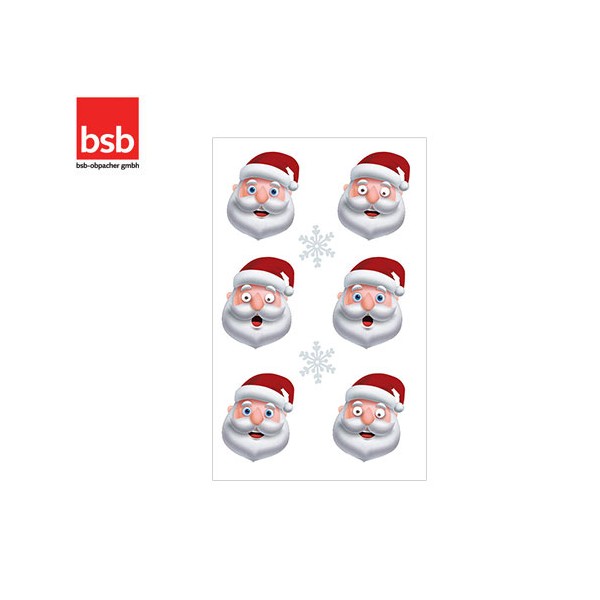 Christmas stickers Creative Santa Claus