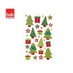 Christmas stickers Creative Fir trees