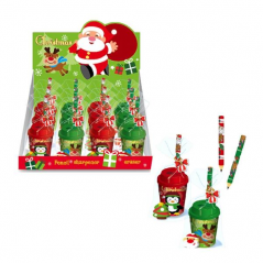 Christmas Pencil - Eraser - Sharpener Set 198M015