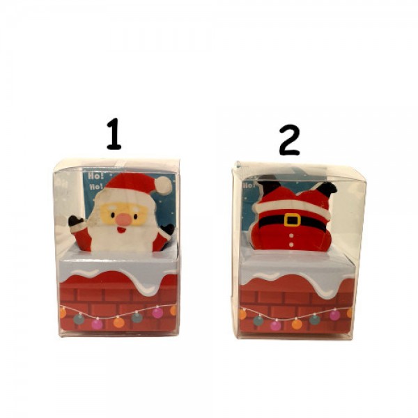 Santa Christmas eraser (4x4x6 cm) 198M011