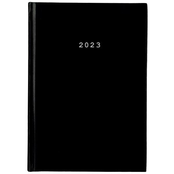 Daily Calendar 2023 17x25cm. basic bound black 02128-09