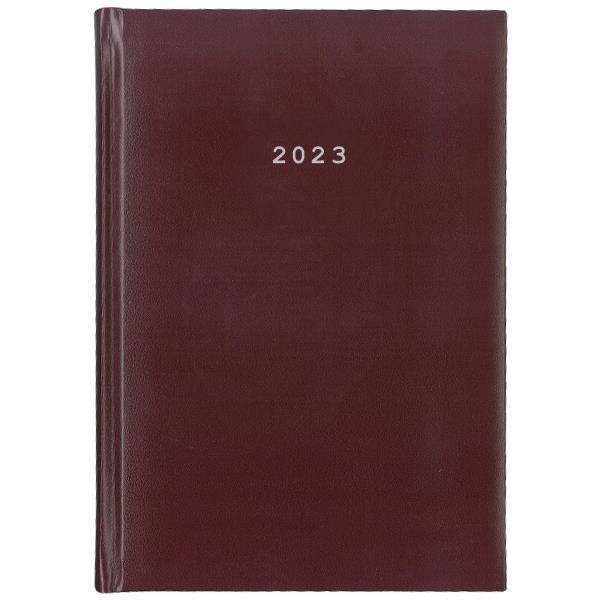 Daily Calendar 2023 17x25cm. basic bound burgundy 02128-04