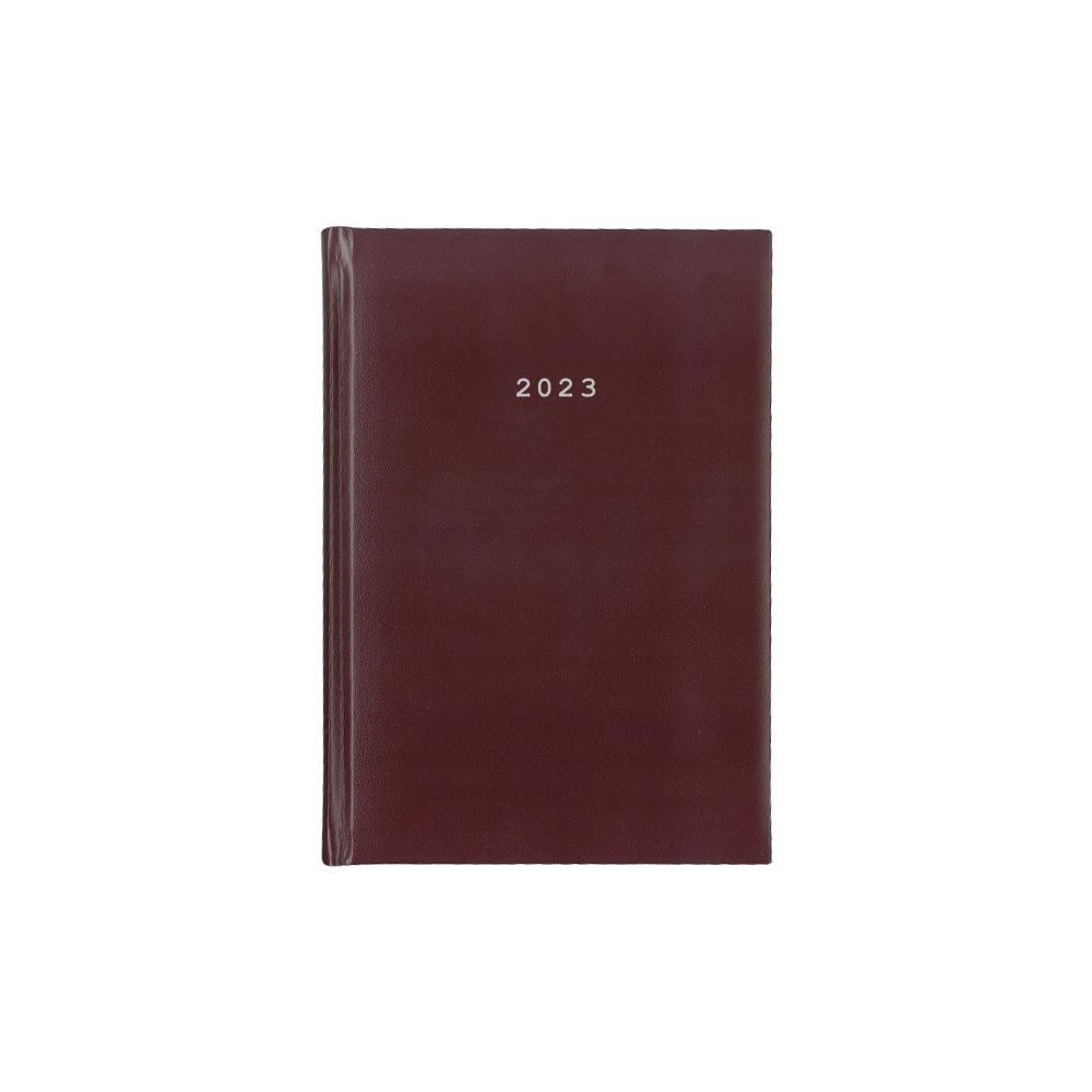 Daily Calendar 2023 17x25cm. basic bound burgundy 02128-04