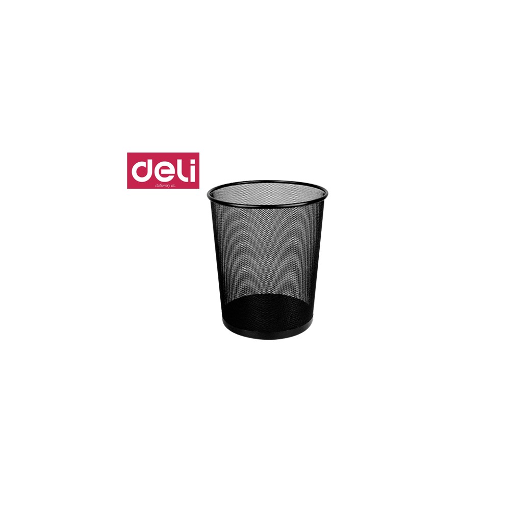 Wastebasket Metallic Black Deli (231.9189)