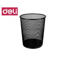 Wastebasket Metallic Black Deli (231.9189)