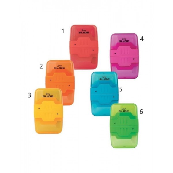 Eraser & Single Sharpener Slide Serve