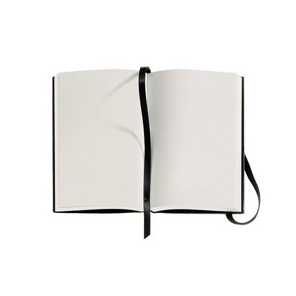 Notebook white 9x14cm with rubber Miquelrius