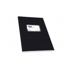 Notebook of paper 50 sheets Black 17Χ25 Skag