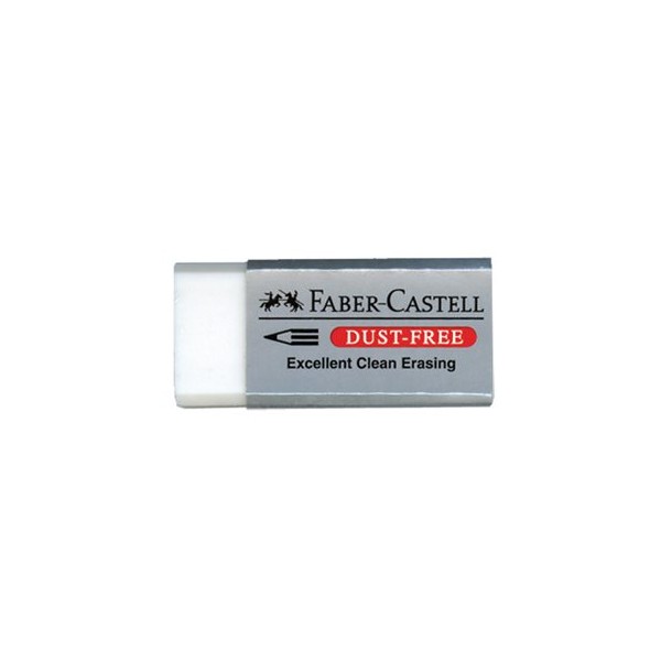 Γόμα Faber-Castell λευκή Dust-free mini