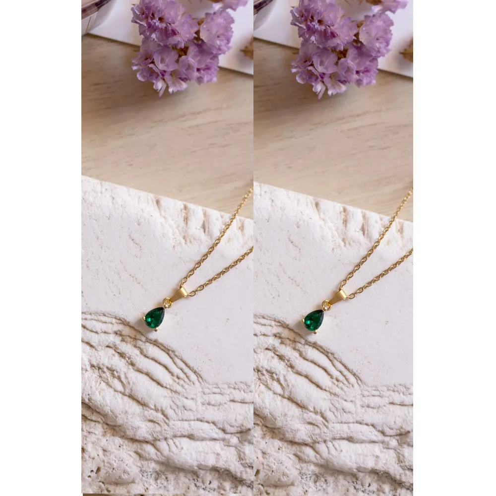 Crystal necklace II Green