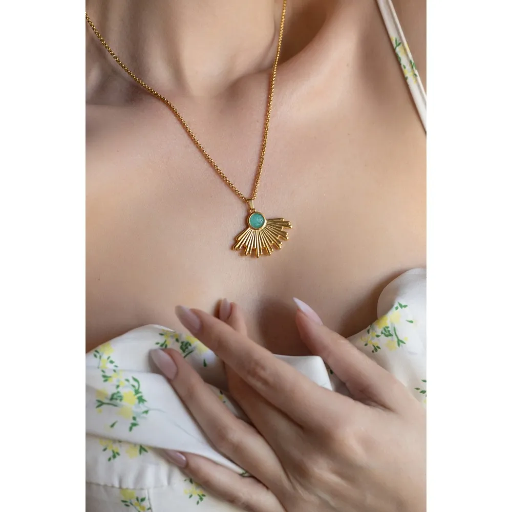 Turquoise deals sun necklace