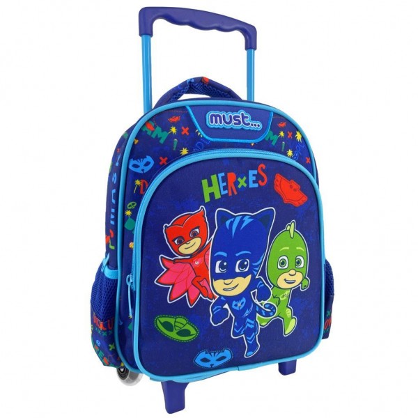PJ Masks Heroes Must Toddler Trolley Bag with Light