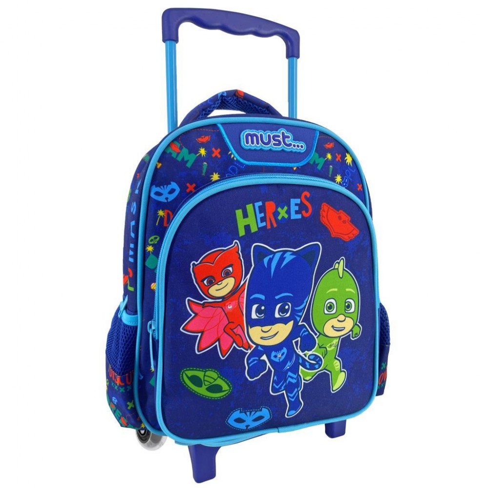 PJ Masks Heroes Must Toddler Trolley Bag with Light