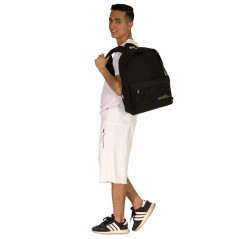 Must Monochrome RPET Backpack Black 1 central pocket