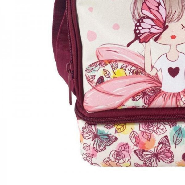 Yummy Butterfly Girl Must Isothermal Shoulder Lunch Bag