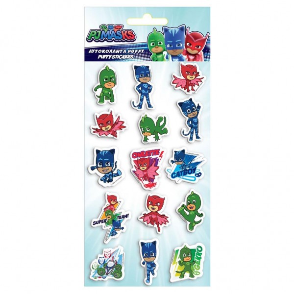 Pj Masks Puffy Stickers