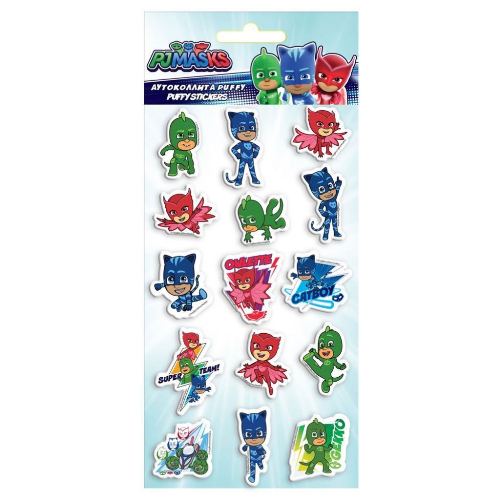 Αυτοκόλλητα Puffy Pj Masks