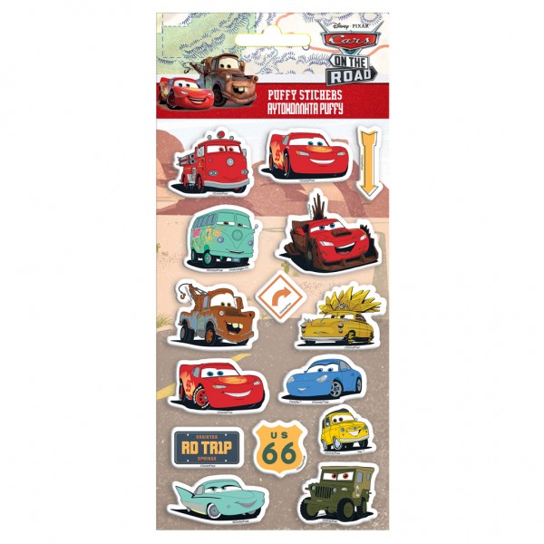 Puffy Cars Stickers (563612)