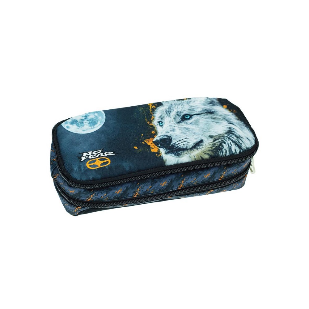 Pencil Barrel Case No Fear White Wolf