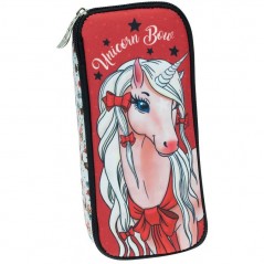 Pencil Barrel Case Back Me Up Unicorn Bow