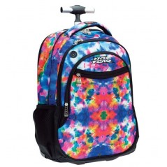 No Fear Back me Up Tie Dye Color Trolley Bag