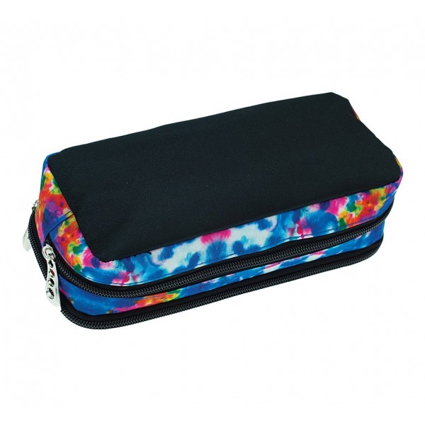 Pencil Barrel Case No Fear Back Me Up Tie Dye Color