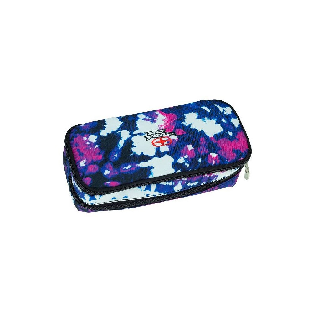 Pencil Barrel Case No Fear Back Me Up Tie Dye Vintage