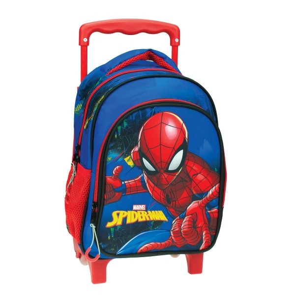 Kindergarten Trolley Bag Spiderman Blue Net GIM