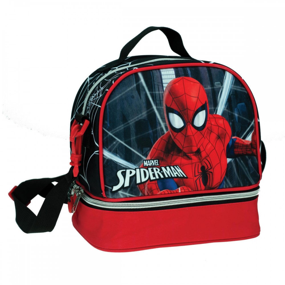 Spiderman Black City GIM Isothermal Shoulder Lunch Bag