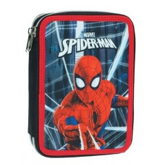 Κασετίνα Διπλή Γεμάτη Spiderman Black City Gim