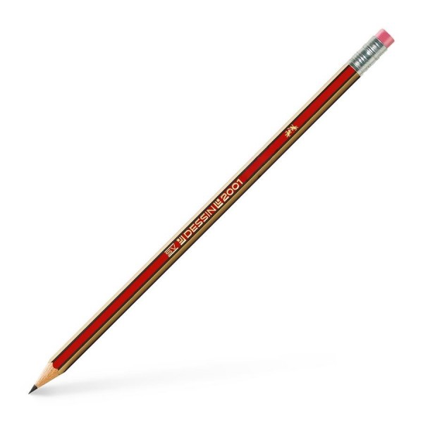 Μολύβι Dessin με γόμα B Faber-Castell