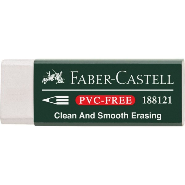Faber-Castell white vinyl eraser 7081N