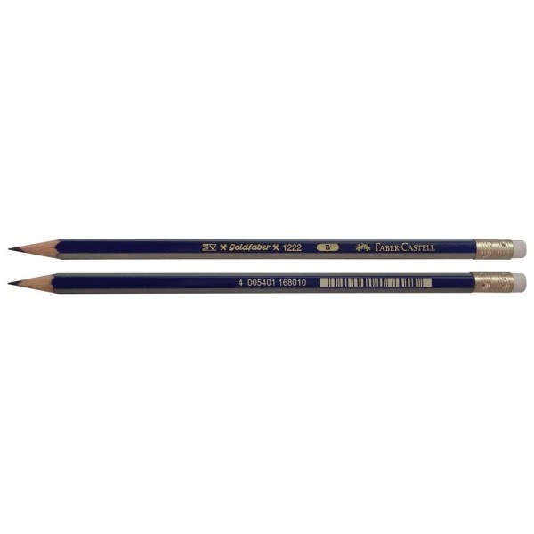 Faber-Castell Goldfaber B pencil with eraser