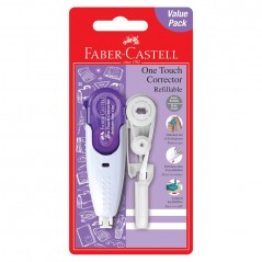 Διορθωτική Ταινία 5mmx6m One Touch Corrector Faber-Castell σετ με ανταλλακτικό