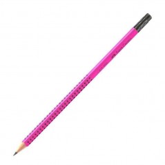 Faber-Castell Grip magenta pencil with eraser