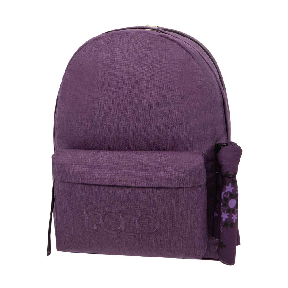 Original POLO Scarf Double Backpack Purple