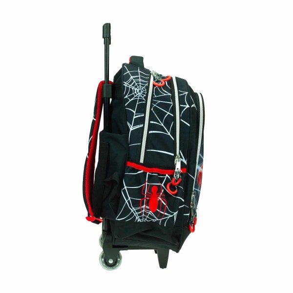 Trolley Primary School Bag Gim Spiderman Black City