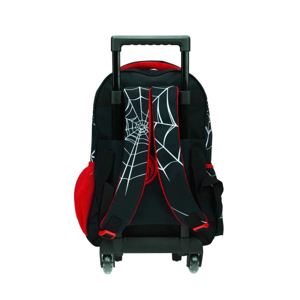 Trolley Primary School Bag Gim Spiderman Black City