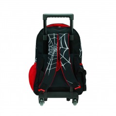 Trolley Primary School Bag Gim Spiderman Black City